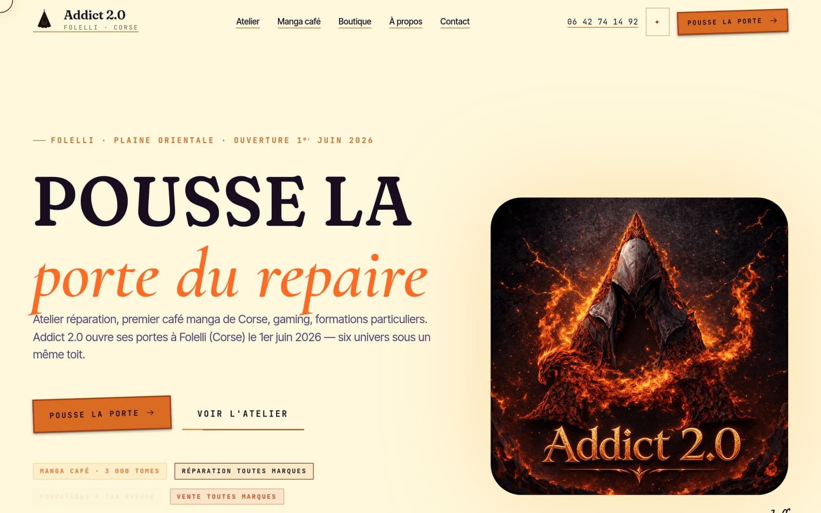 Capture du projet Addict 2.0