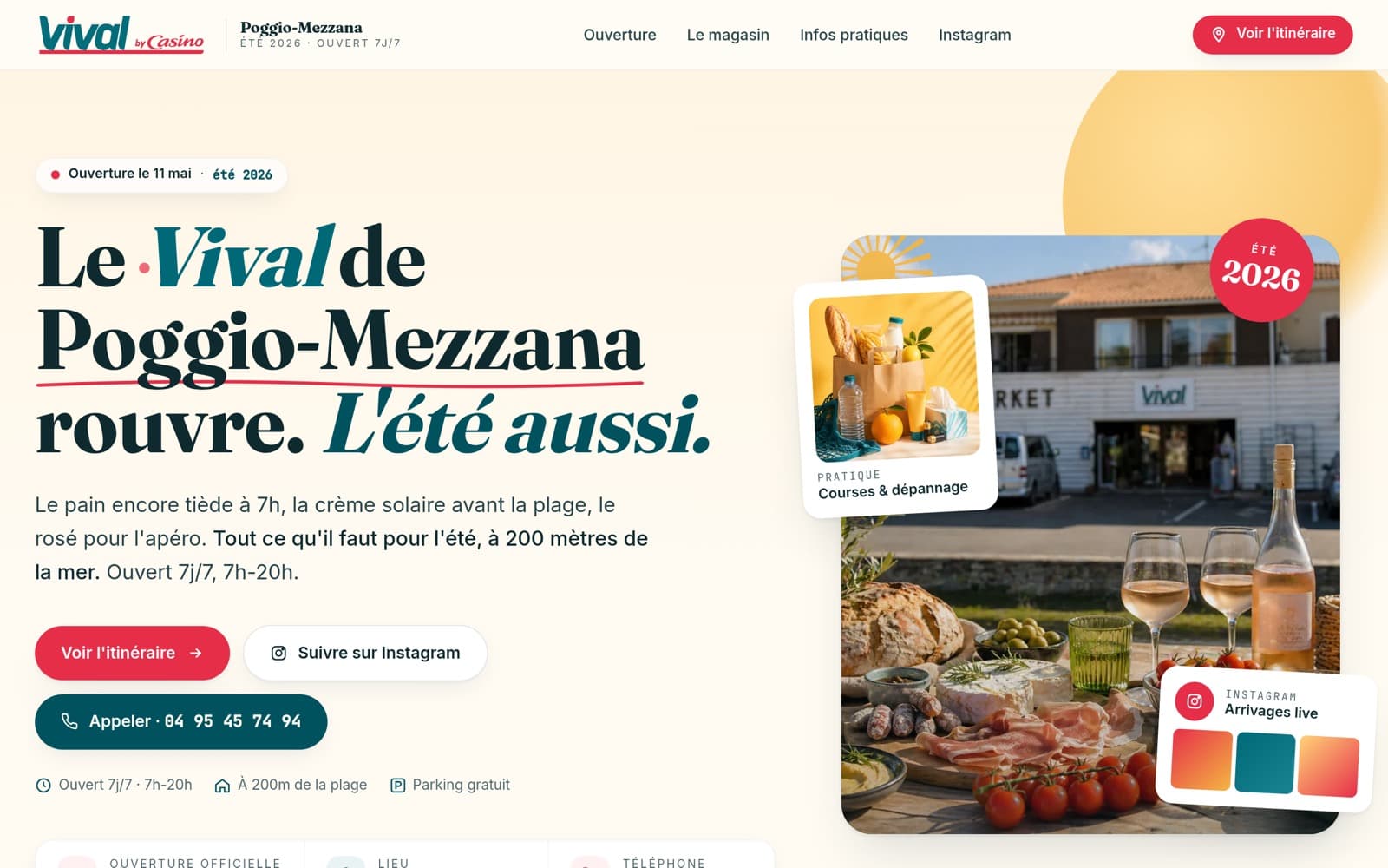 Capture du projet Vival Poggio-Mezzana