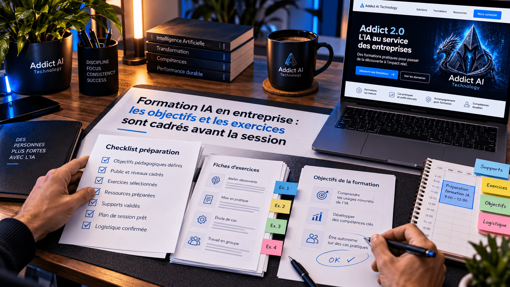 Définir un exercice utile avant une formation IA