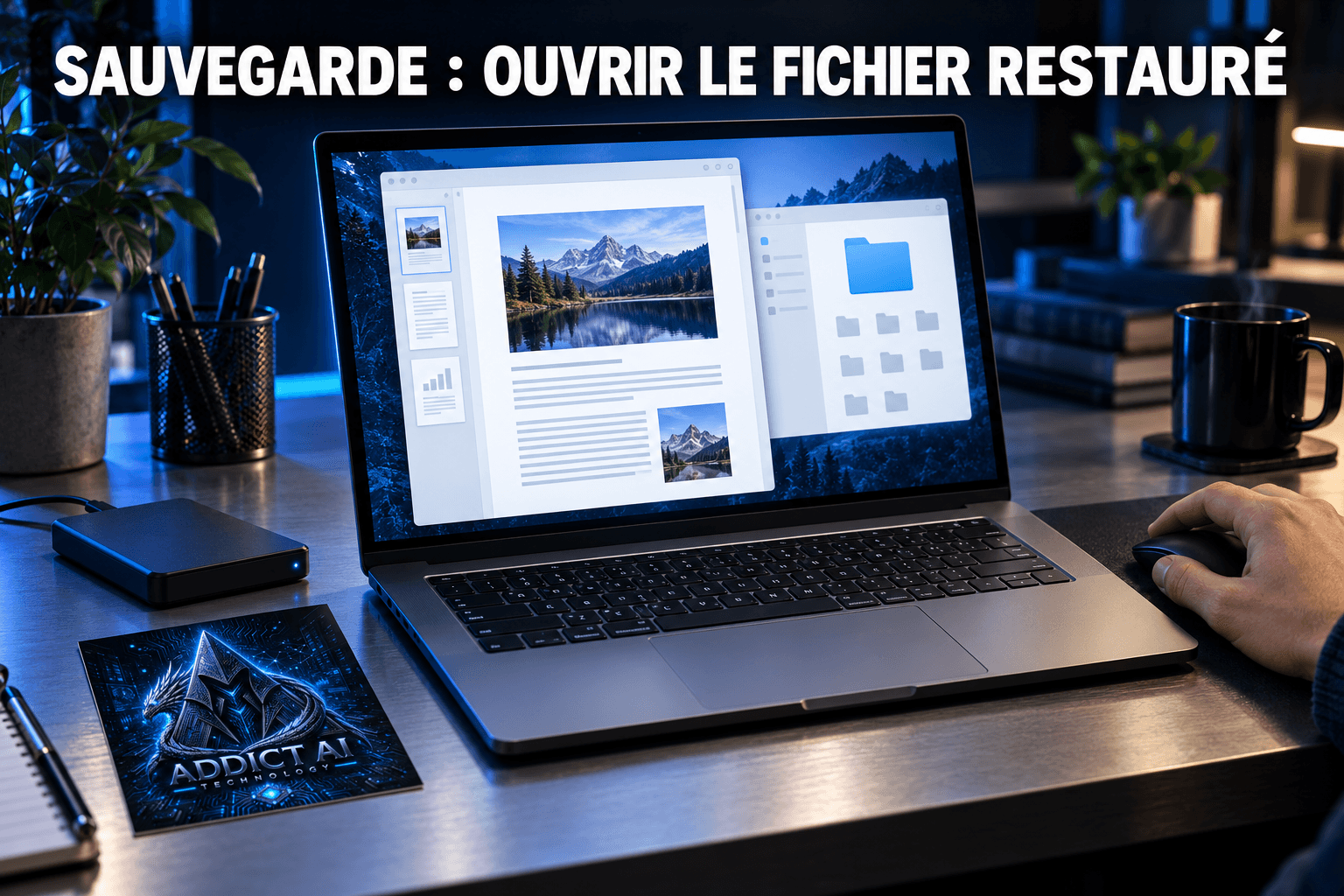 Tester une restauration de sauvegarde avec un fichier non sensible