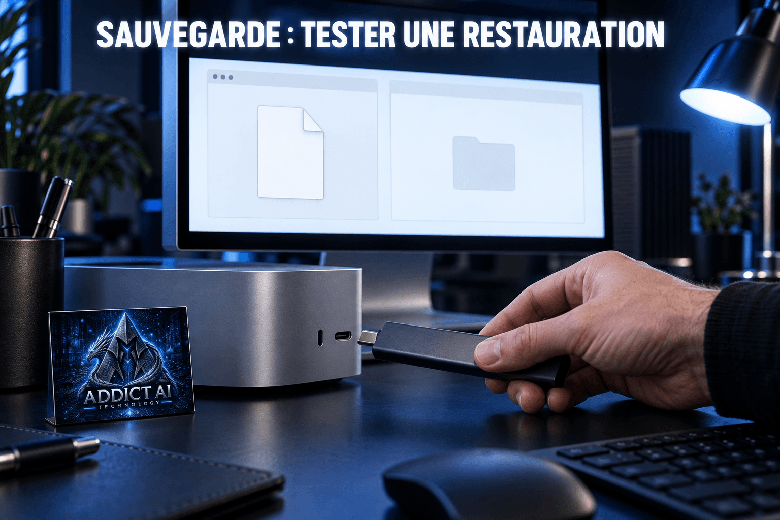Sauvegarde professionnelle : tester une restauration fictive